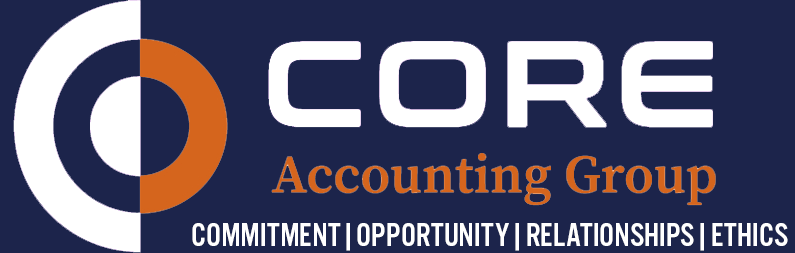CORE Accounting Group logo navy white